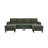 Ranjeeta 101" Wide Modular Sofa with Ottoman-1392398110