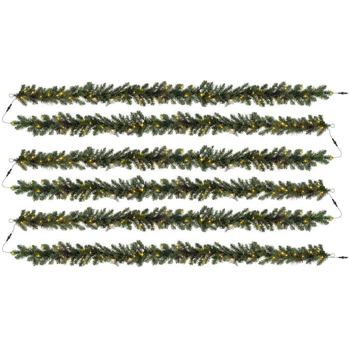 1645.92cm Lighted Garland with Lights