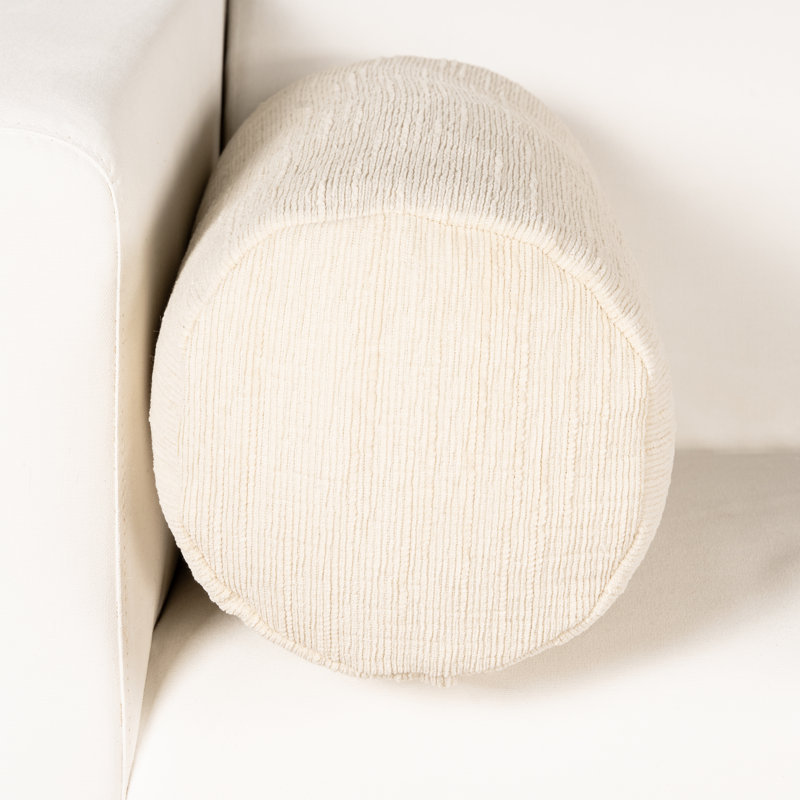 Coussin décoratif, Crème, Traversin H 8 po x l 39 po