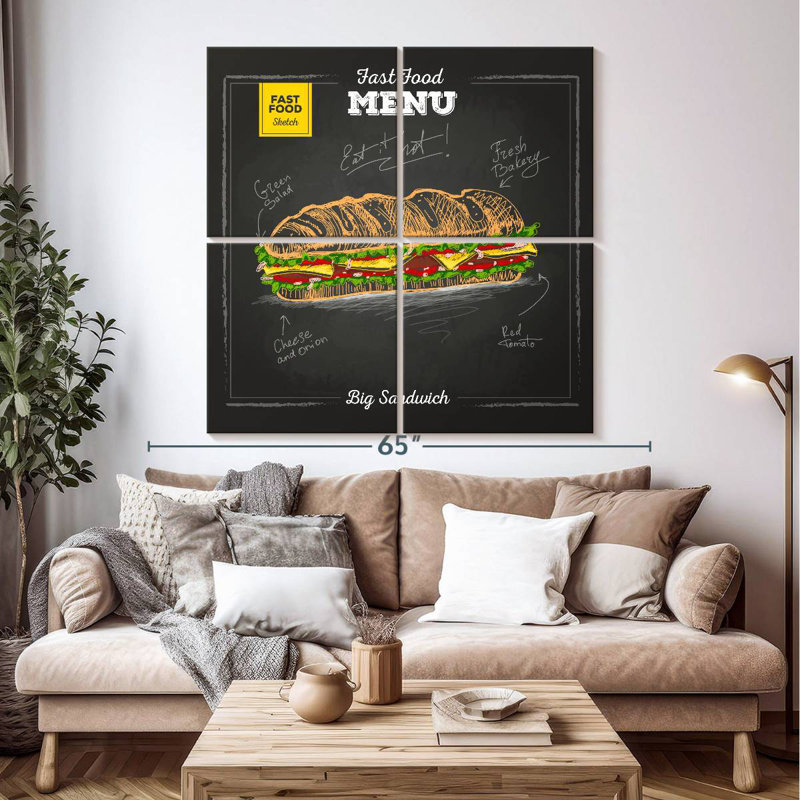 Yarlin Big Sandwich, H 18 po x l 18 po