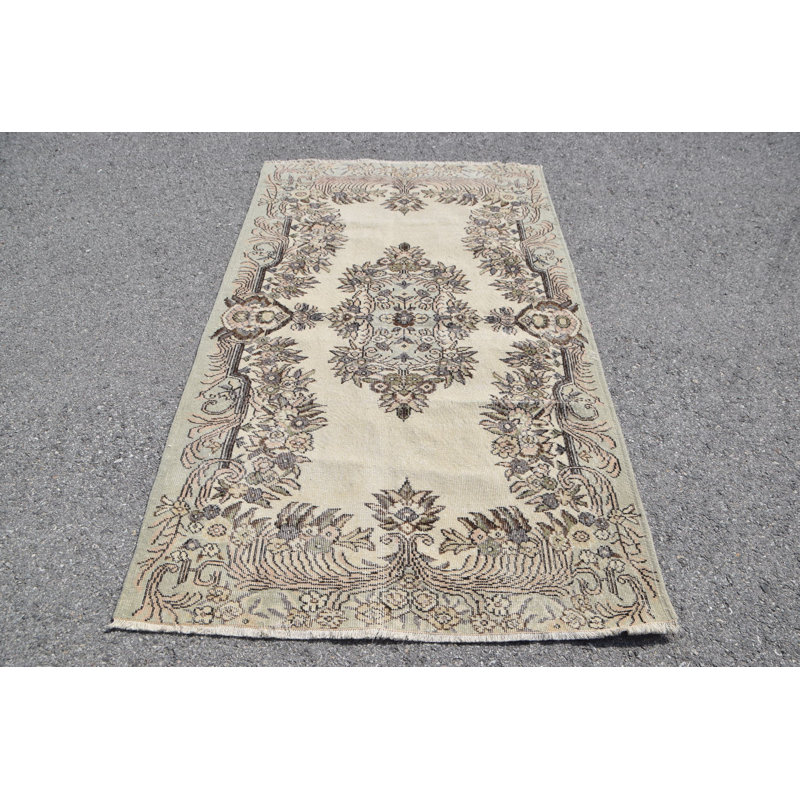 Tapis beige rétro vintage idéal pour la cuisine, le salon, le bureau et la chambre à coucher