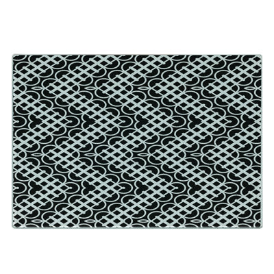 East Urban Home Glass Abstract Cutting Board