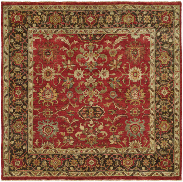 Wool Oriental Area Rug, Square 8'