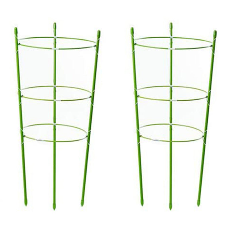 2 pièces H 17,72 po support en plastique pour plantes grimpantes, poteau de fleurs, plante grimpante, 2