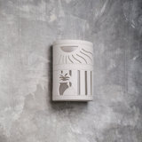 Lampe murale d'extérieur en céramique Ninamarie, ampoule DEL incluse