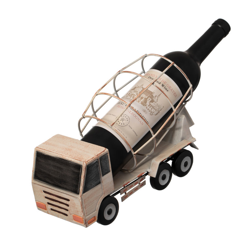 Annekristin Wine Bottle Rack in Beige and Silver