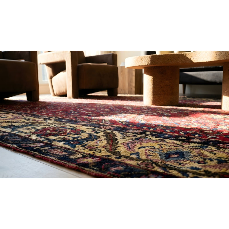 Hand Knotted Wool Geometric Area Rug