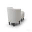 Chair+Ottoman , White