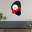 Horloge murale élégante en métal 13,4 po x 19,7 po | Fabrication 100% métal, épaisseur: 0,04 pouce | Décoration élégante et élégante, parfaite pour le salon, le bureau ou la cuisine - Design durable et accrocheur-488509406