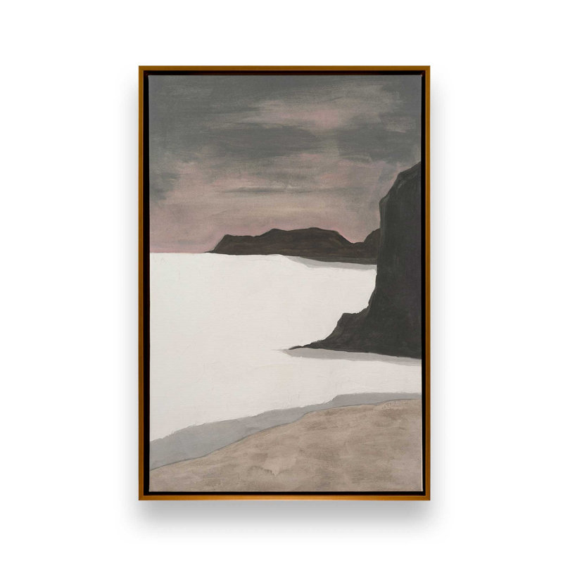 «Ocean polaire II» par Michael Willett, reproduction d'art, H 16 po x l 12 po, Doré