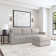 Flex 103'' Upholstered Modular Sofa with Storage Ottoman