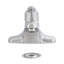 Robinet de salle de bain central à poignée simple 4 po avec bonde escamotable FlowCurve 4 po. Chrome poli