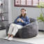 Gurnsey Faux-Fur Bean Bag Chair With Armrests
