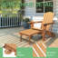 Chaise Adirondack pliante avec repose-pieds rétractable en PEHD Dareona Pakkdiarie-623316283