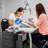 Rolling Craft Cart Metal Storage Cart with Lockable Drawer Salon SPA Trolley-480236666