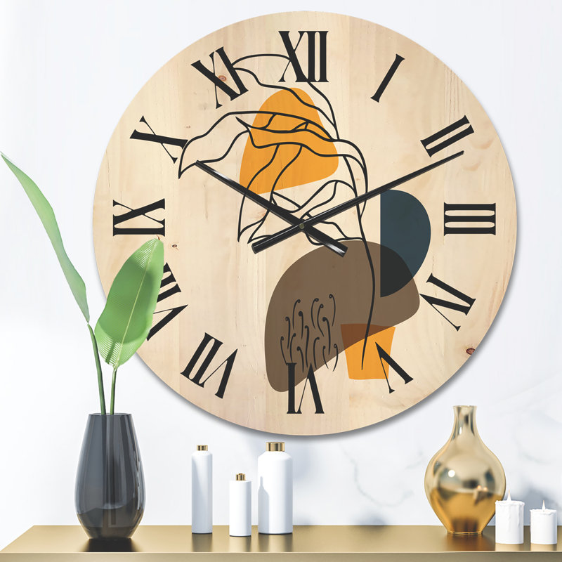 Horloge murale abstraite V, Moyen