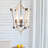 4 - Light Wood Chandelier