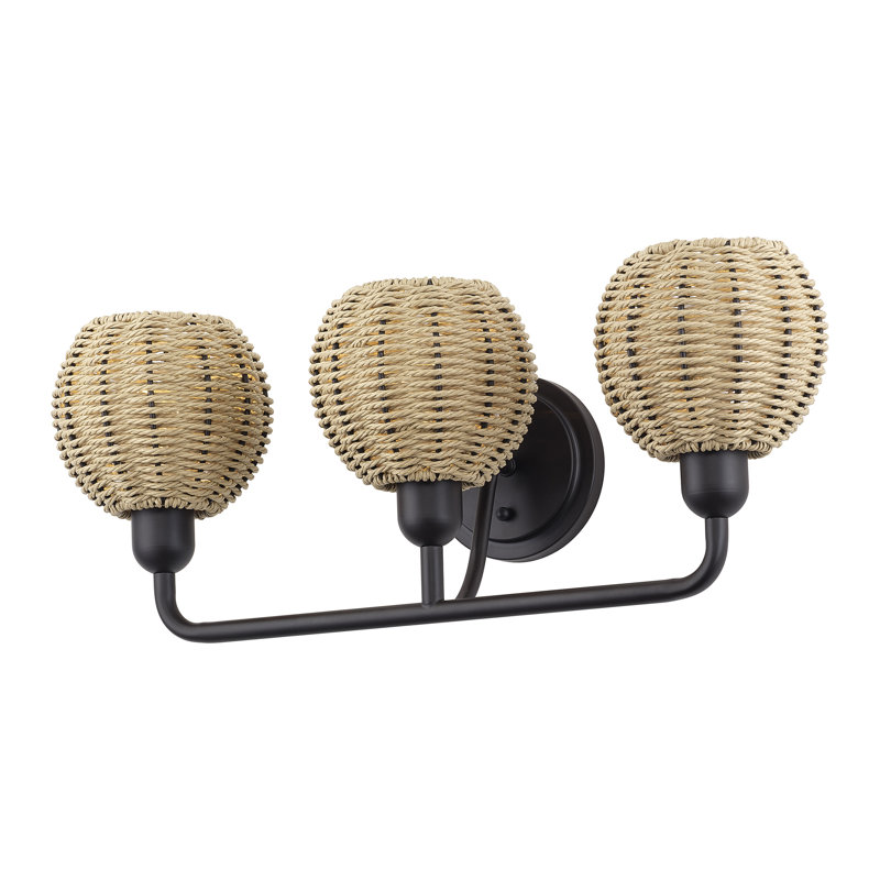 Applique murale pour meuble-lavabo 3 lumières Amileigh, Bronze