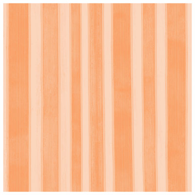 Tapis de bain orange à rayures verticales