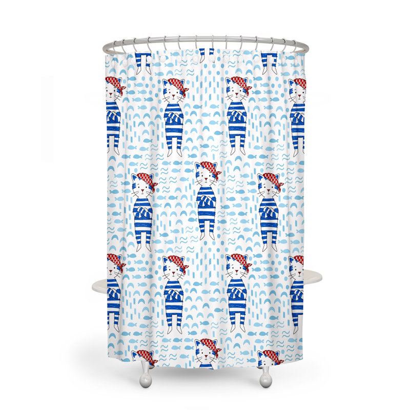 Rideau de douche simple, H 70 po x l 93 po