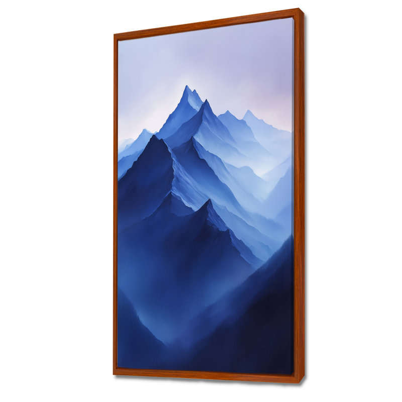 Graycelynn Alaska Snow Capped Summit at Twilight I - Alaska, reproduction d'art sur toile encadrée, H 60 po x l 28 po, Brun