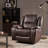 Anavia Faux Leather Swivel Recliner-574372304