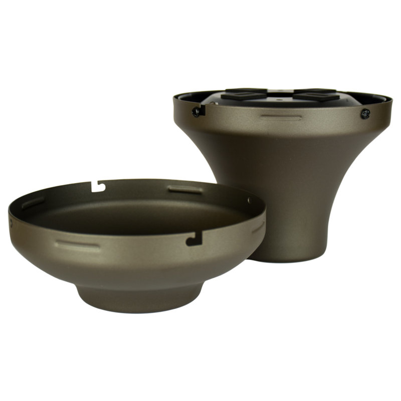 Ceiling Fan Close to Ceiling Kit - Matte Greige - Wet Rated, Matte Greige