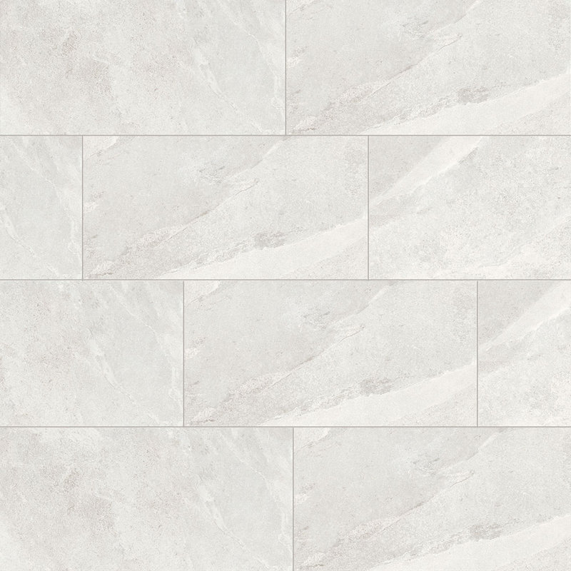 Burlington 12X24 Slate Porcelain Tile, Ivory
