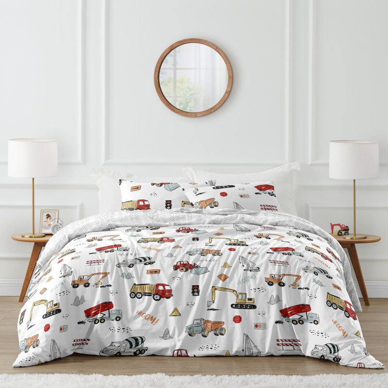 Construction Truck Comforter Set