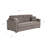 Adalise Italian 77" Genuine Top Grain Leather Queen Square Arm Pull Out Sleeper Sofa Bed with Memory Foam Mattress-85975625