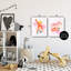 Ensemble d'art mural sur toile 2 pièces Safari Elephant and Zebra, design par Dina Riddle-1389781820