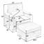 Canapé inclinable simple avec dossier réglable manuellement, port de charge USB-1707340112