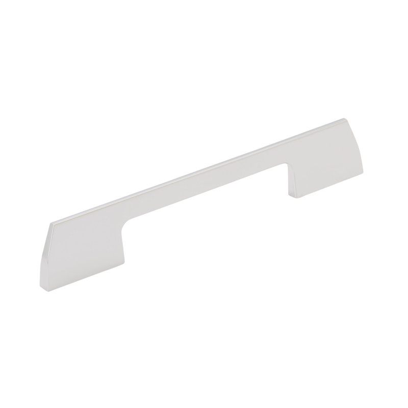 Poignée d'angle en chrome poli centre-à-centre 6 5/16 po (160 mm) Angle - paquet de 10, Chrome poli, 6 5/16"