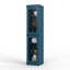 Jaylena 100% Solid Wood 16.5" Pantry Cabinet with Clear Glass Doors and Adjustable Shelves-797051259