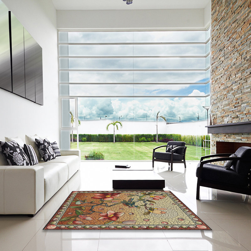 Geometric Indoor Rug, Square 8'