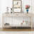 U_STYLE 60" Painted Console Table With 3 Drawers,Wooden Entryway Table With Storage Shelf, Farmhouse Sofa Table For Living Room, Hallway,Entryway, Foyer, Corridor(Beige)-677845986