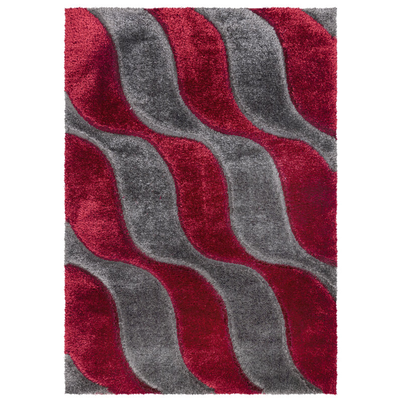 Akintunde Geometric Machine Tufted Shag 160cm X 230cm Indoor / Outdoor Area Rug