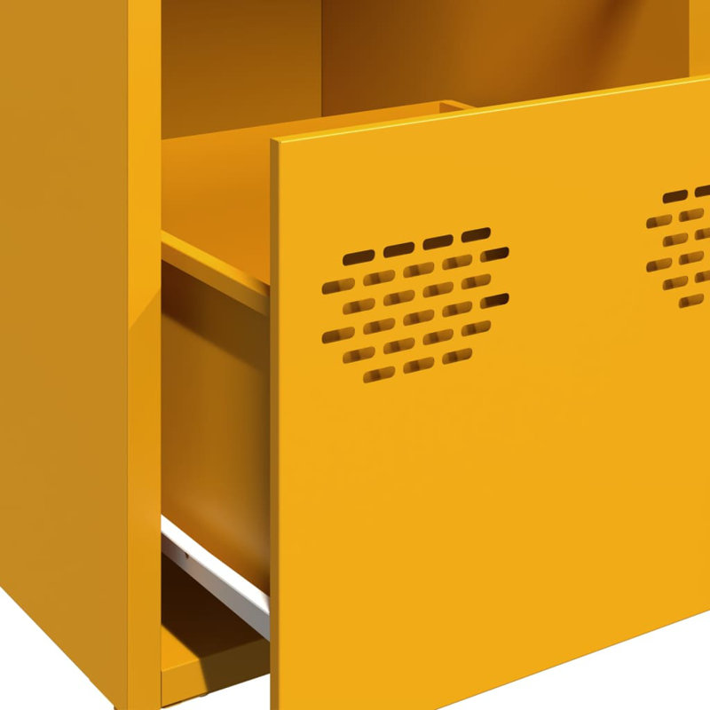 Sherlon Storage Cabinet, Mustard Yellow