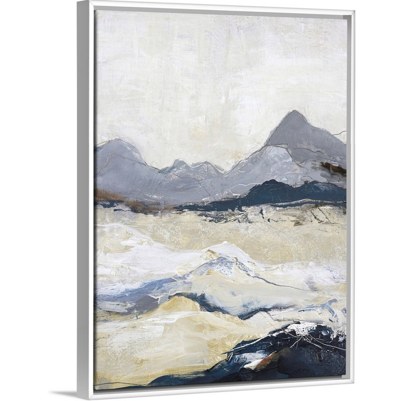 «Out Line 2», reproduction d'art, H 26 po x l 20 po x P 1,75 po, Toile blanche encadrée