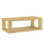 Table basse de 48 pouces (122 cm) couleur naturelle, style moderne, construction robuste, tablette ouverte pour télécommandes et rangement, montage facile.