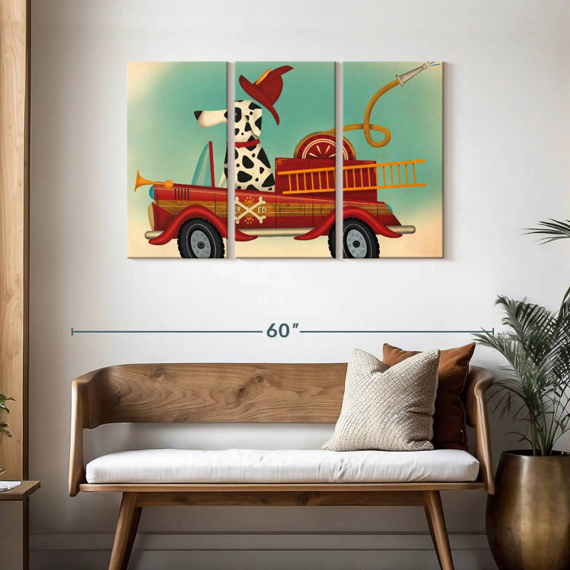 Alcaraz K9 Fire Department, 28" H x 45" W
