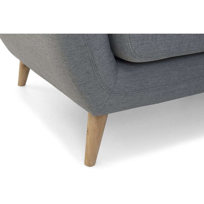 Tally Upholstered Armchair, Light Grey