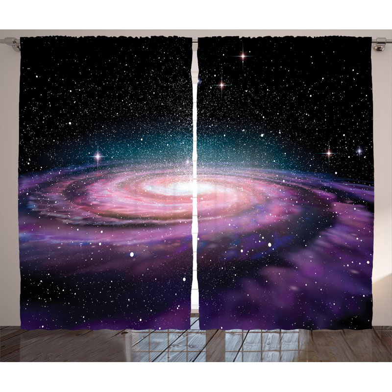 Odalys Semi Sheer Curtain Pair, 54" W x 84" L