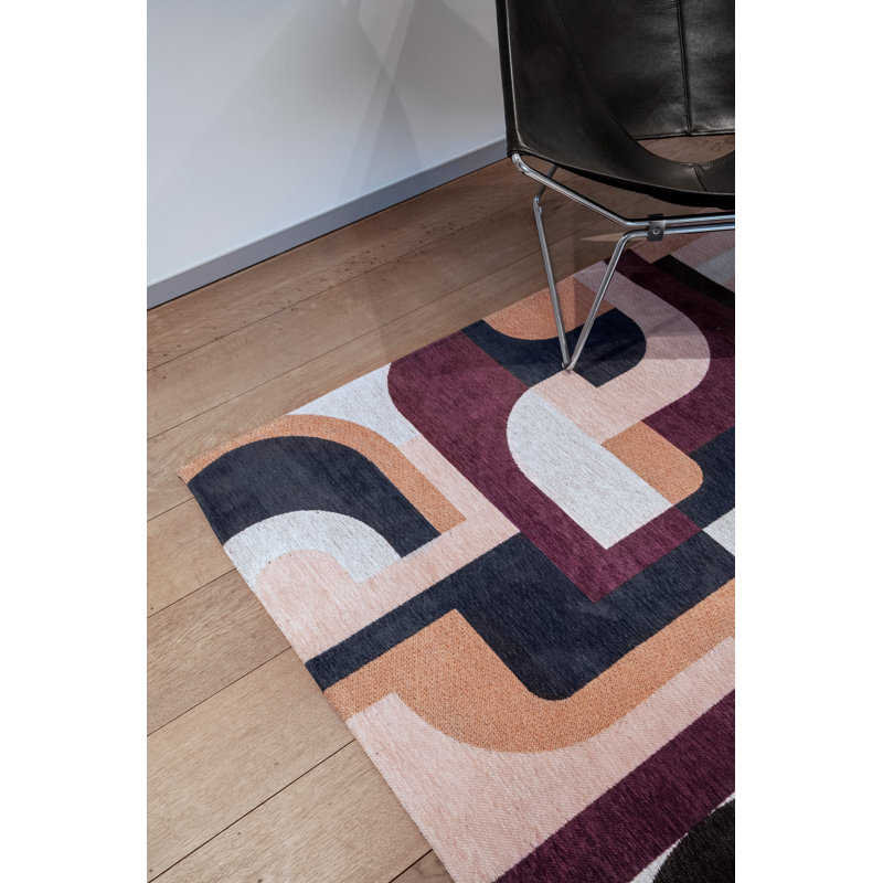 Geometric Area Rug, Rectangle 80cm x 150cm