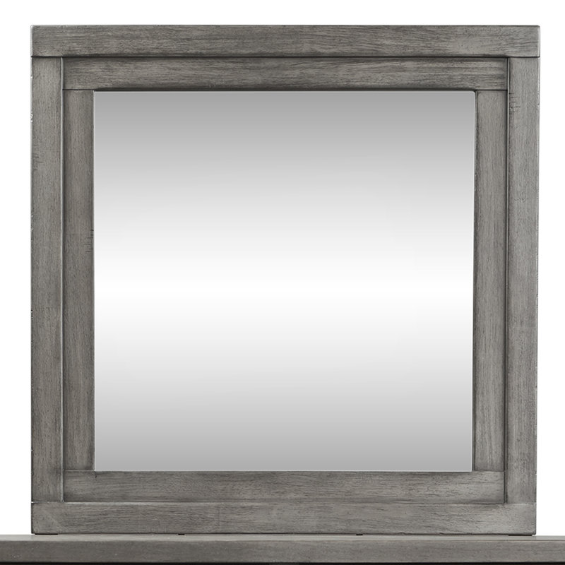 Miroir biseauté Bettee, Gris