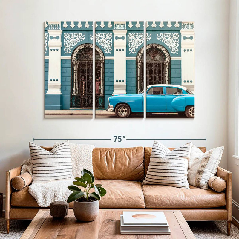 Lilie Camaguey Car, 42" H x 65" W