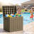 Furmax 31 Gallons Resin Lockable Deck Box (Set of 2)-92953500