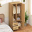 3 Door Manufactured Wood Wardrobe