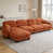 Orange+4 Seat+1Ottoman sélectionné
