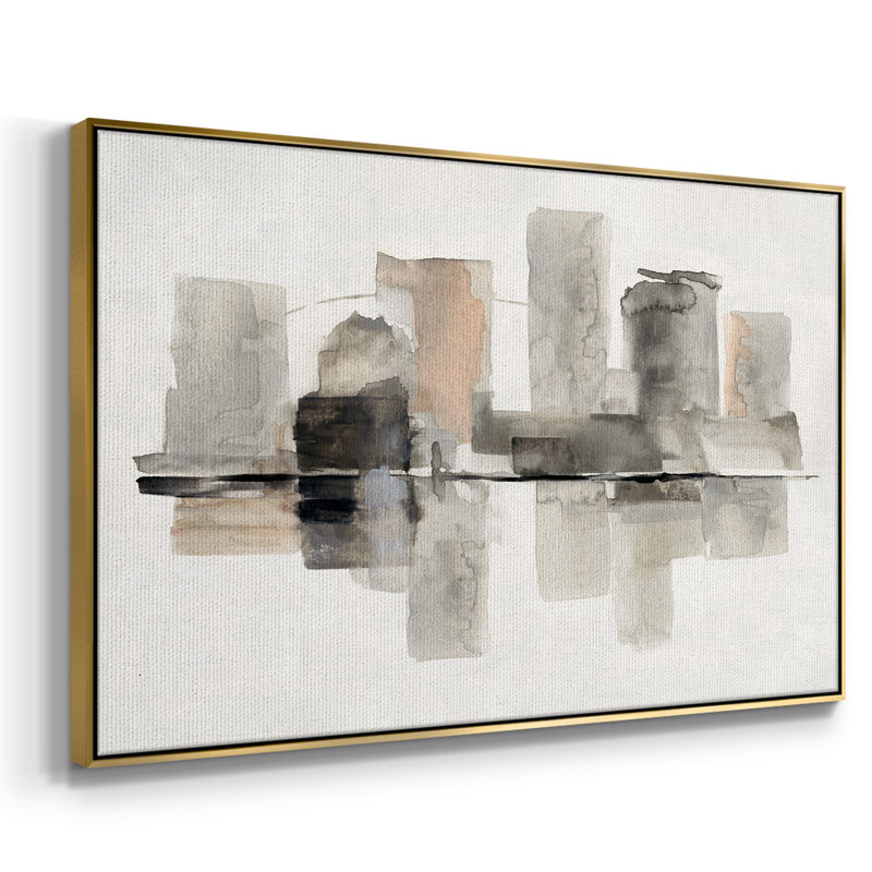 Urban Oasis II, reproduction d'art sur toile, H 25 po x l 37 po x P 2 po, Encadrement doré